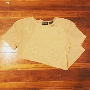 Adorable Small mesh top